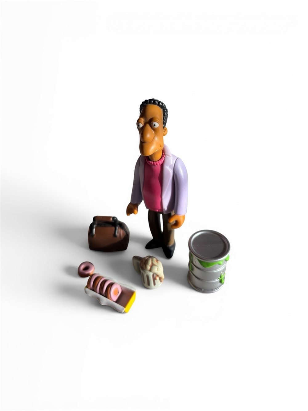 The Simpsons Carl Carlson Action Figure - WOS Series 6 + Accessories - Picture 2 of 3
